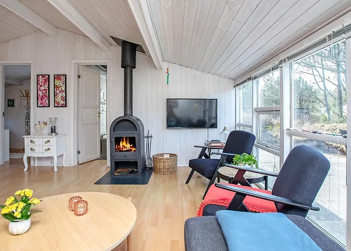 Bright Coastal Retreat In Vorupor-by Traum *